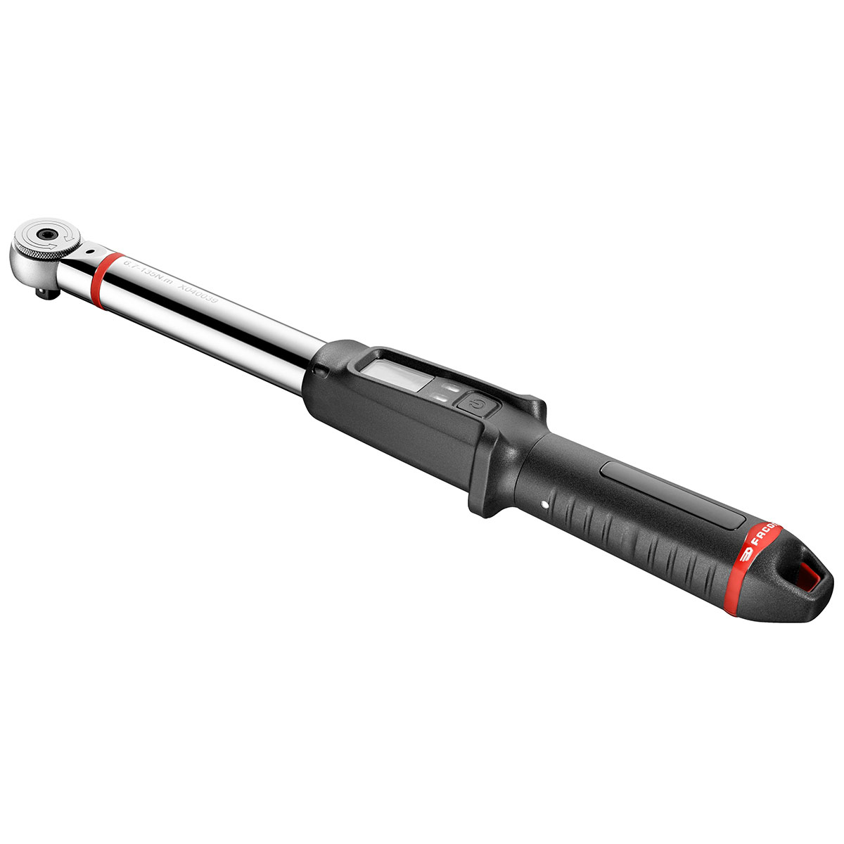 Facom Smart Torque Wrench, 13.5 → 135Nm, 3/8 in Drive, Square Drive, 9 x 12mm Insert