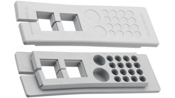 Icotek Elastomer Cable Trunking Frame, 142 x 44mm, KEL-QTA