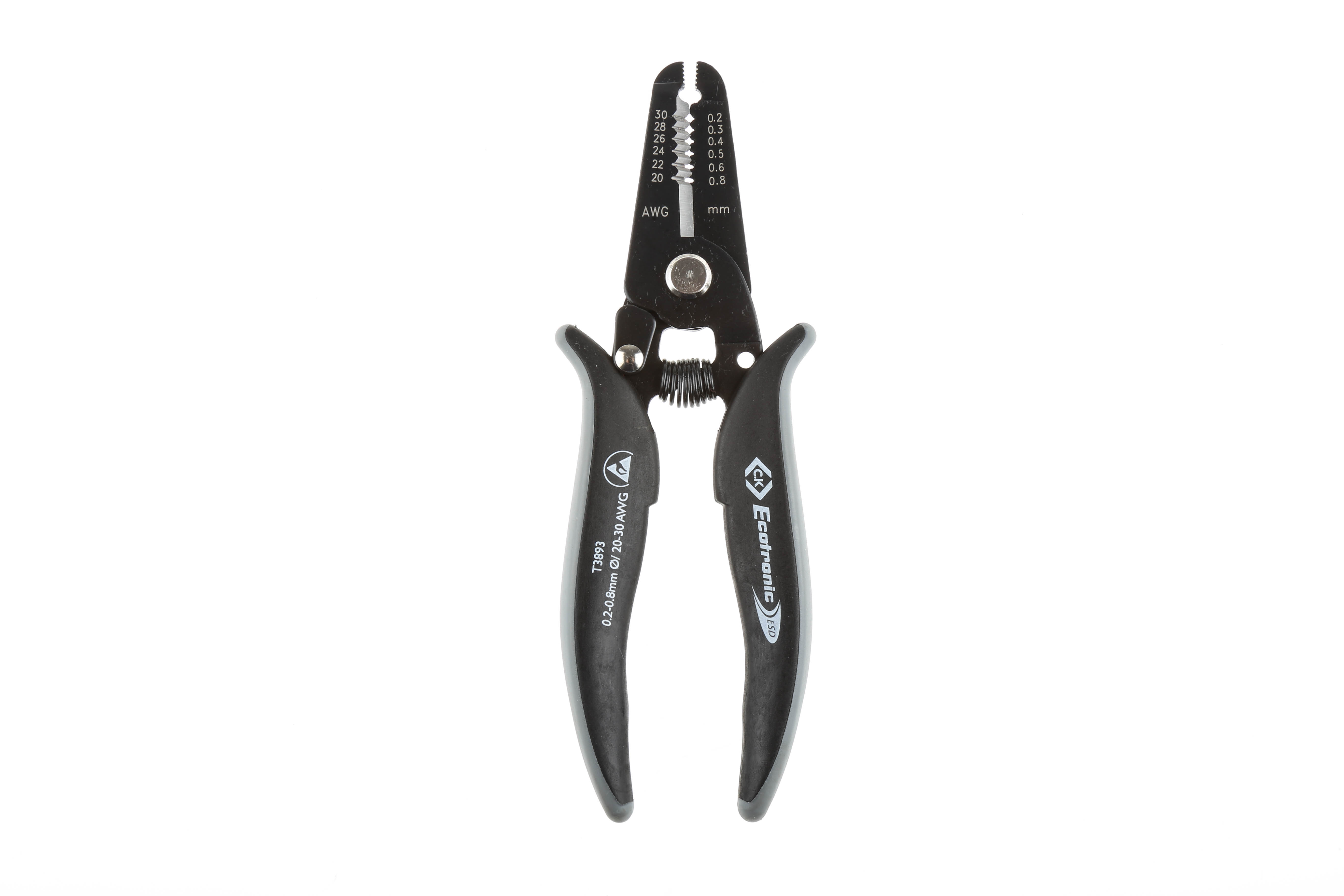 CK Wire Stripper, 0.2mm Min, 0.8mm Max, 168 mm Overall