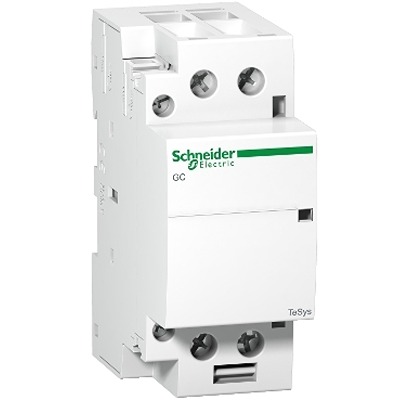 Schneider Electric GC6320 Contactor, 240 V Coil, 2-Pole, 63 A, 8 W 240 V, 2 NO, 500V