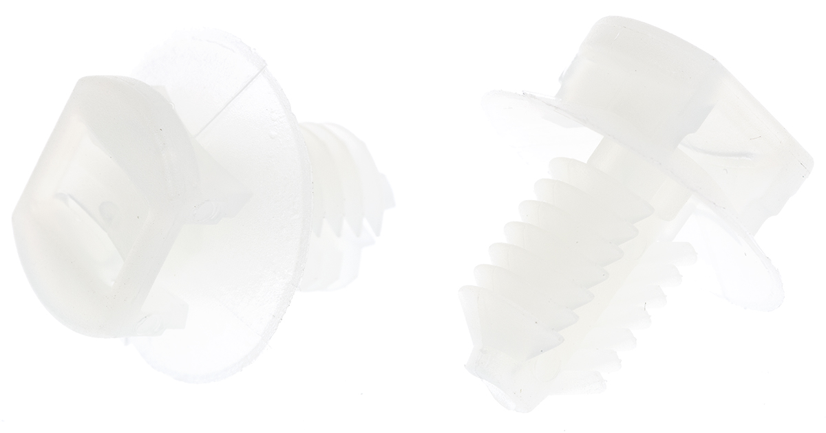 RS PRO Natural Cable Tie Mount 16.1mm, 5mm Max. Cable Tie Width