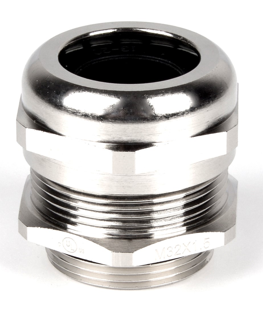 RS PRO Metallic Nickel Plated Brass Cable Gland, PG16 Thread, 10mm min., 14mm max., IP68