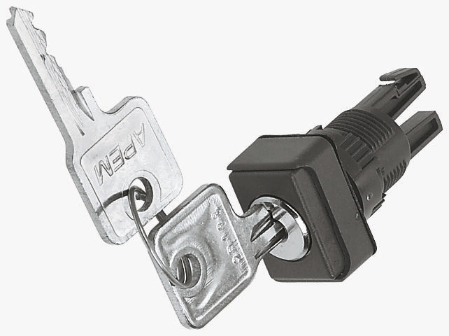 APEM 2-position Key Switch Head, Latching
