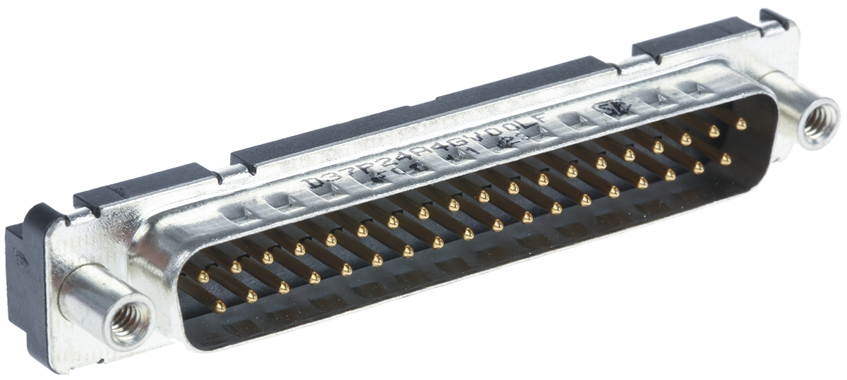 Amphenol FCI Delta D Series, 37 Way Through Hole PCB D-sub Connector Plug, 2.76mm Pitch
