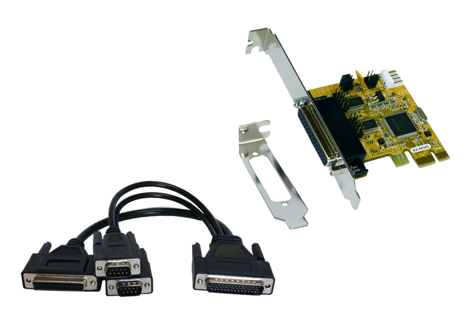 Exsys 2 Port PCIe RS232 Serial Card