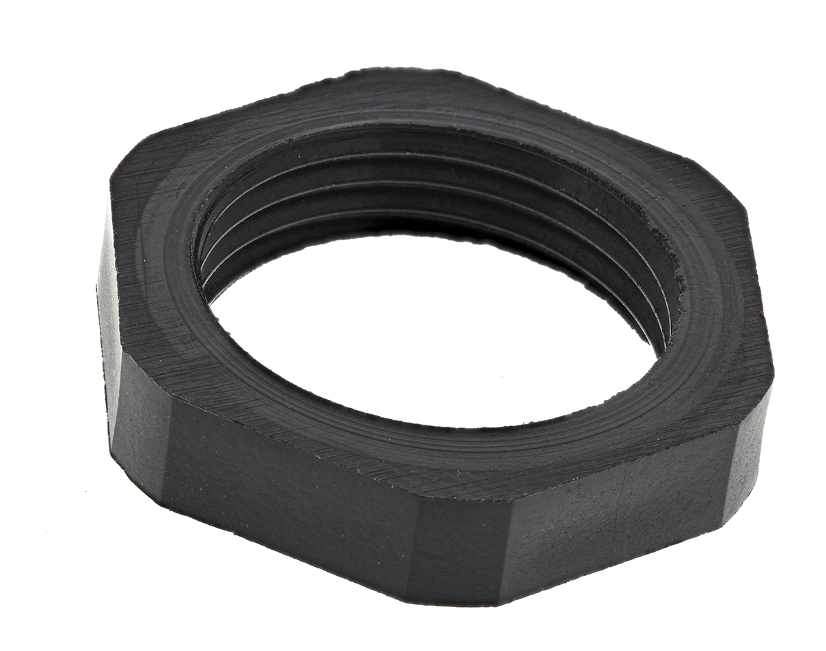 CMP Black Nylon Cable Gland Locknut, PG11 Thread