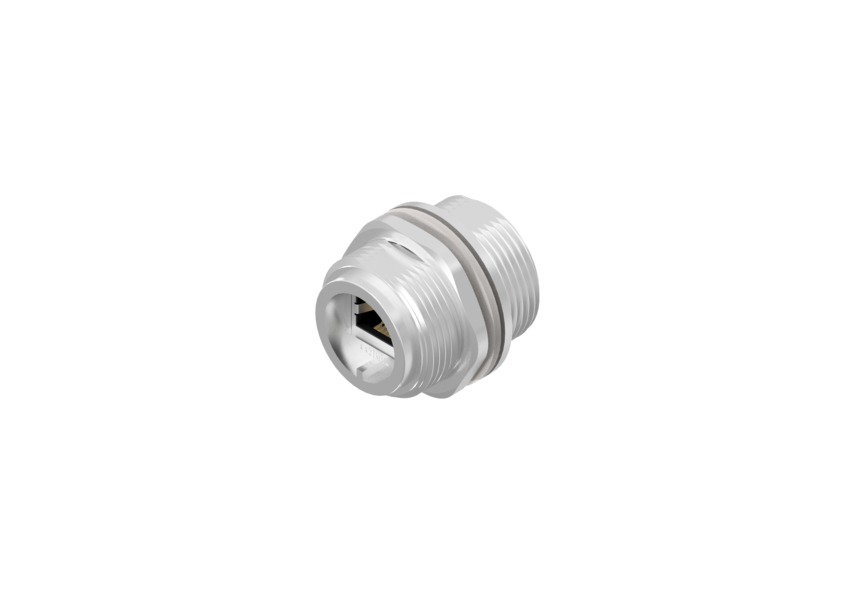 CONEC 17 Series Single-Port RJ45 Receptacle Assembly Kit, Cat5e, Shielded
