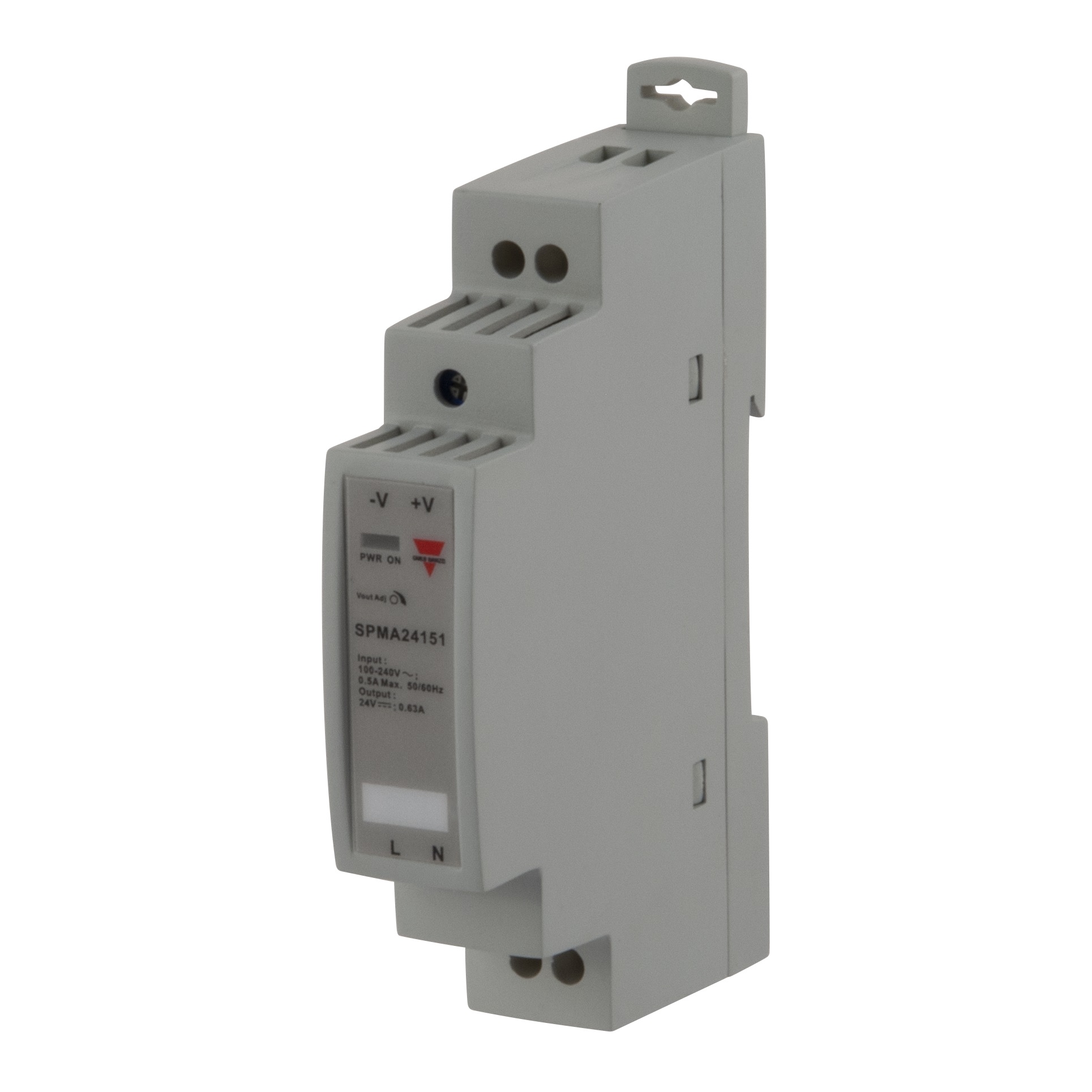 Carlo Gavazzi Switching Power Supply, SPMA24151, 24V dc, 630mA, 15W, 1 Output, 240V ac Input Voltage
