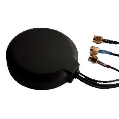 Siretta ALPHA22/3M/SMAM/SMAM/SMAM/S/S/26 Puck Multiband Antenna with SMA Connector, 2G (GSM/GPRS), 3G (UTMS), 4G (LTE),
