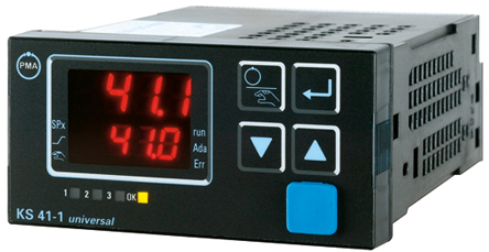 P.M.A KS41 PID Temperature Controller, 48 x 96mm, 3 Output, 90 → 250 V ac Supply Voltage