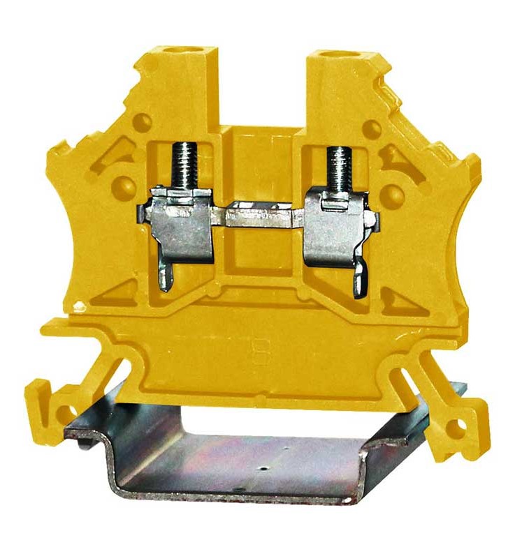 RS PRO Yellow, Single-Level, Cage Clamp Termination