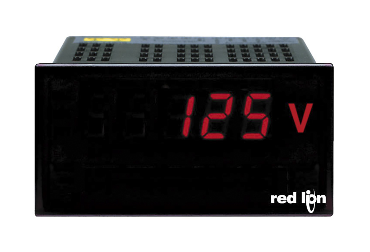 Red Lion PAXLH Series Digital Voltmeter AC, LED Display 3-Digits ±0.1 %