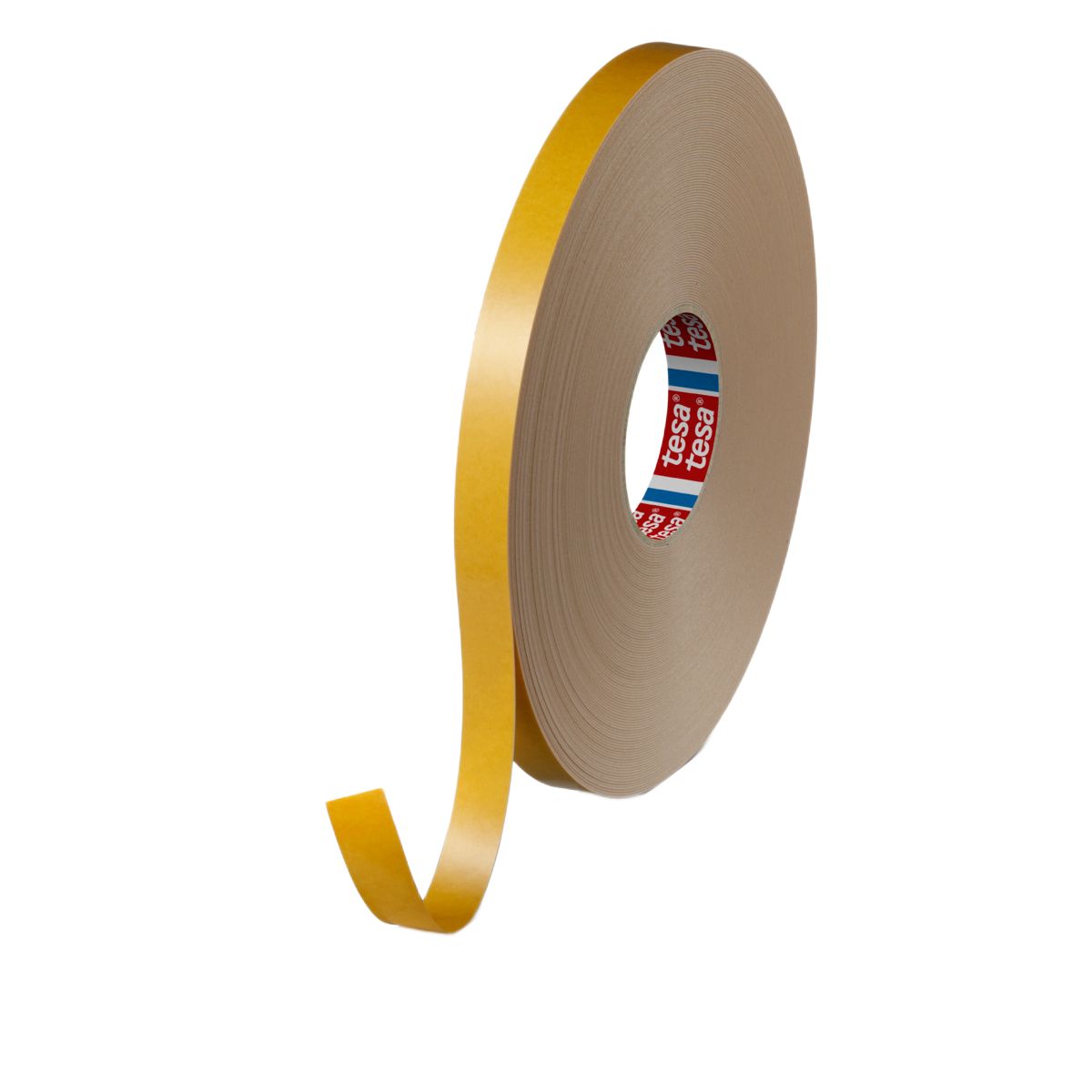 Tesa 62935-00004-00 White Double Sided Tape, 1mm Thick, 17 N/cm, PE Backing, 19mm x 50m