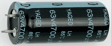 Yageo 220μF Aluminium Electrolytic Capacitor 400V dc, Snap-In - LH400M0220BPF-2540