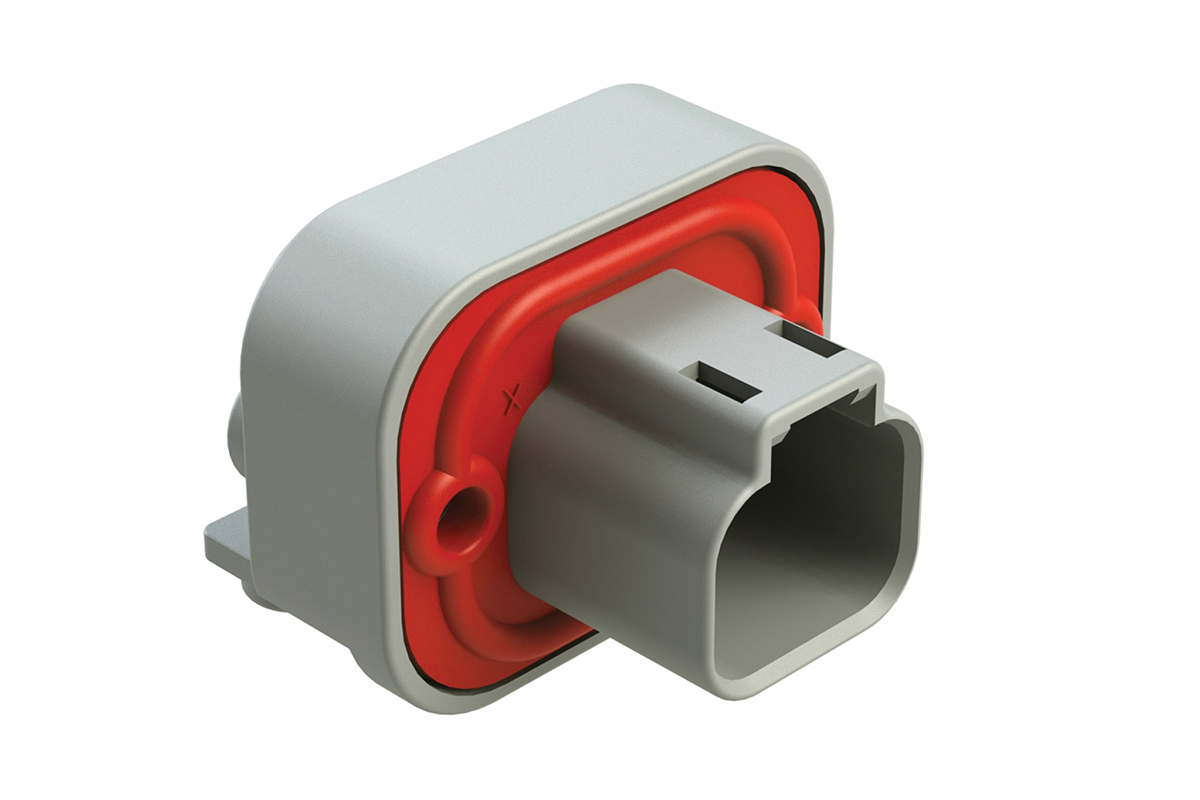 Amphenol Industrial, AT Automotive Connector Plug Grey Flange Mount 2 Way AT13-2P-BM03