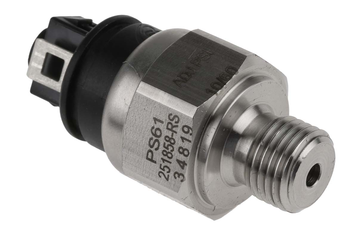 Gems Sensors Pressure Switch, 0.7bar Min, 4.1bar Max, SPST-NO Output