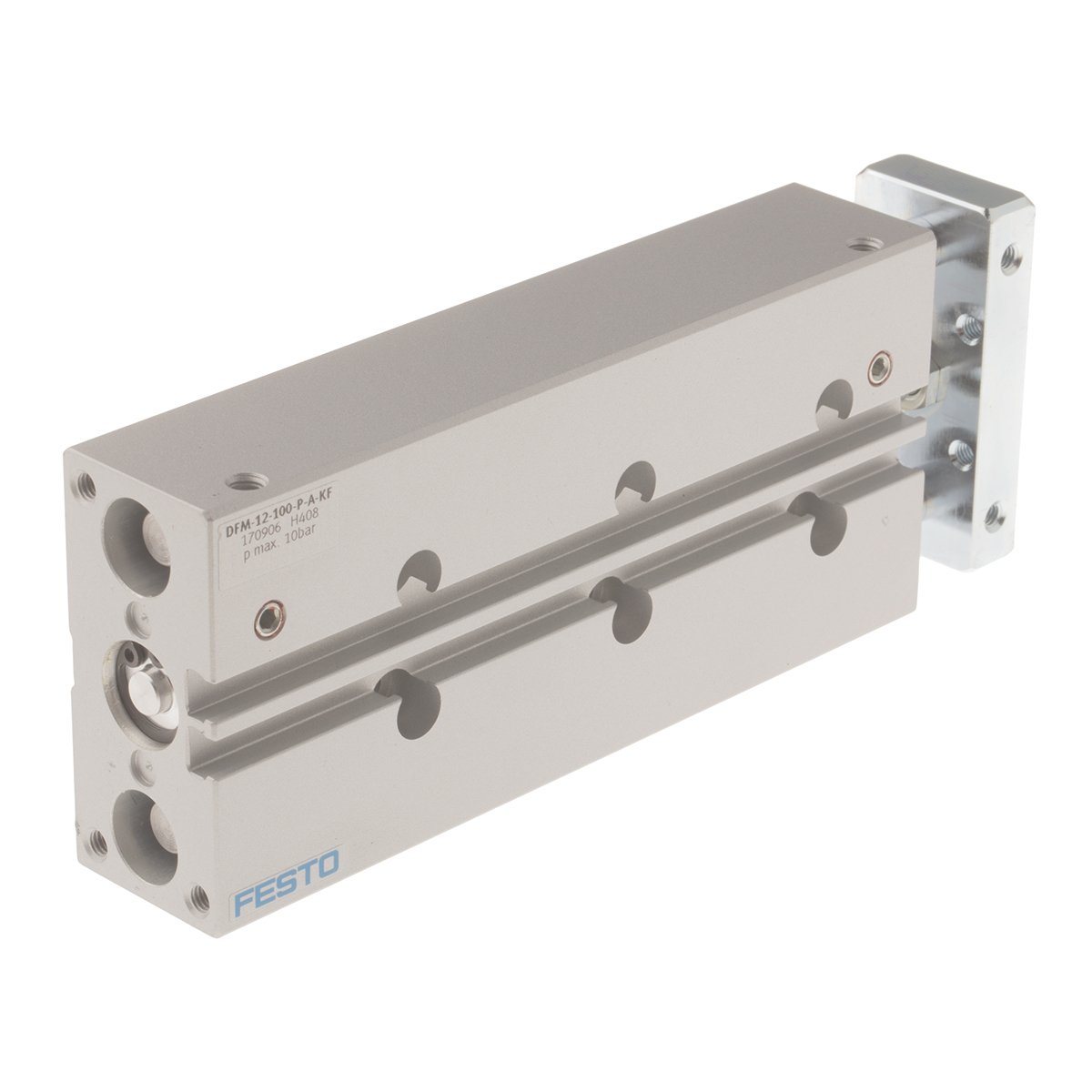 Festo Pneumatic Guided Cylinder - 170906, 12mm Bore, 100mm Stroke, DFM Series, Double Acting