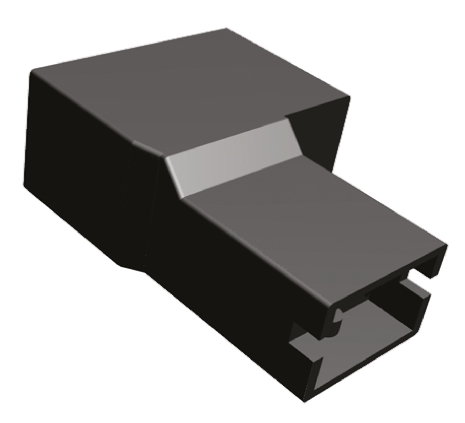 TE Connectivity, 965430 2 Way Nylon 66 Crimp Terminal Housing, 6.35mm Tab Size, Natural