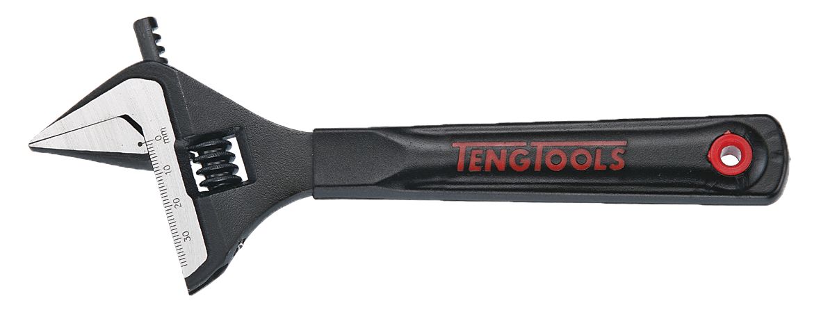 Teng Tools Adjustable Spanner, 317 mm Overall, 60mm Jaw Capacity, Bi-Material Handle