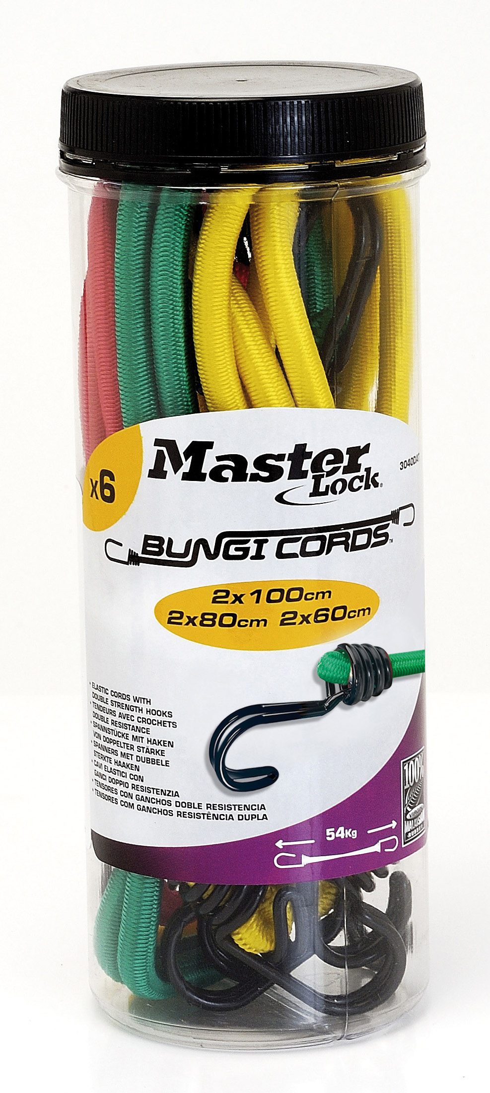 Master Lock 2 Hooks Bungee Cord