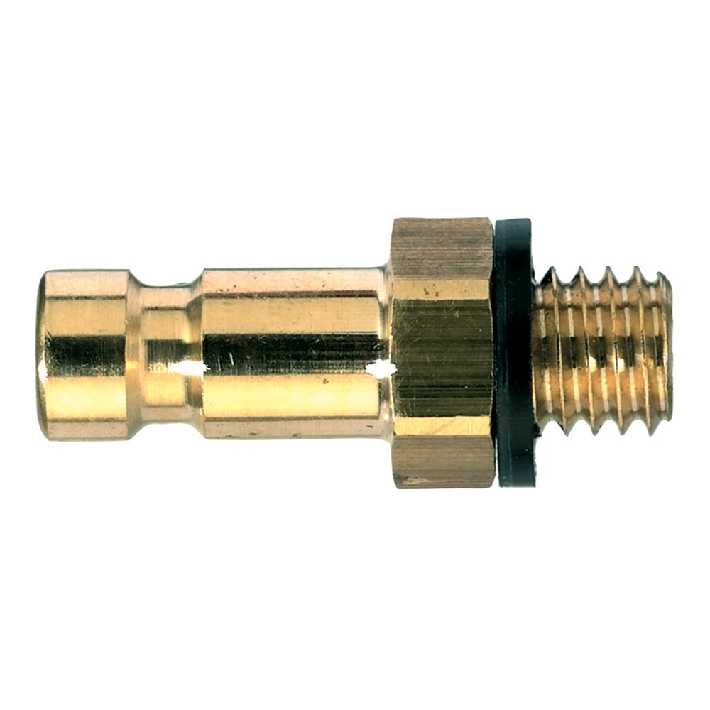 Legris Nickel Plated Brass Male Pneumatic Quick Connect Coupling, BSPP 1/8 in Male Male Thread