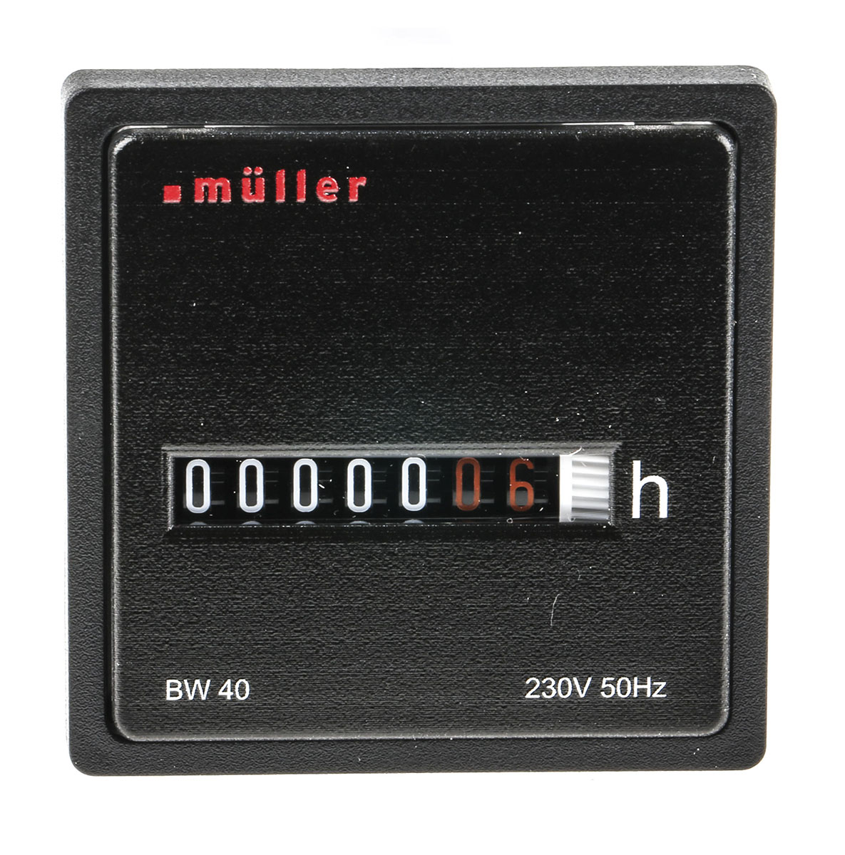 Muller BW40 Hour Meter, 5 Digit, 230 V ac