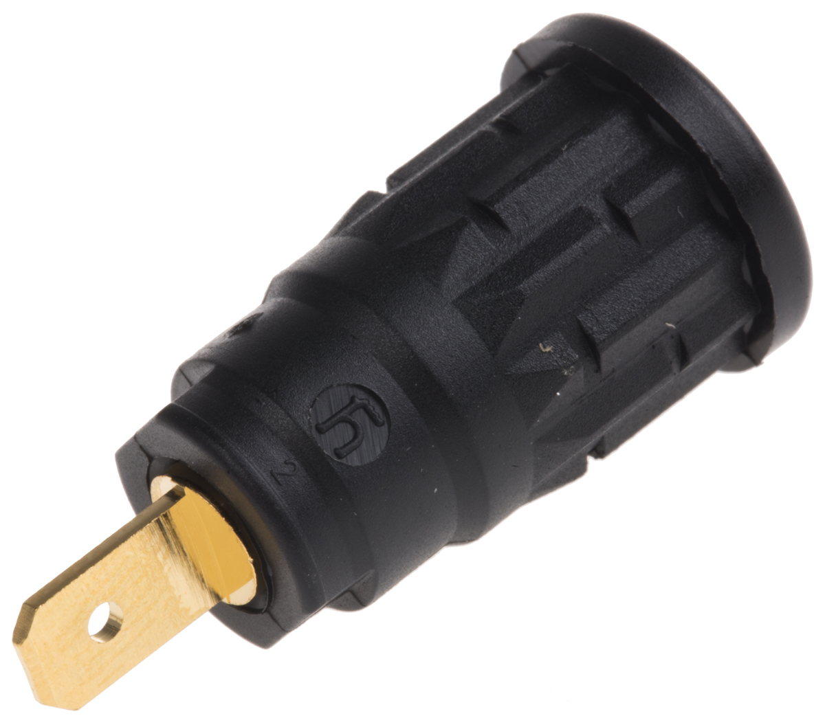 Hirschmann Test & Measurement Black Female Banana Socket, 4 mm Connector, 24A, 1000V ac/dc, Gold Plating