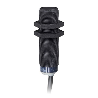 Telemecanique Sensors Inductive Threaded Barrel Proximity Sensor, M18, 8 mm Detection, PNP NO, 12 → 48 V dc