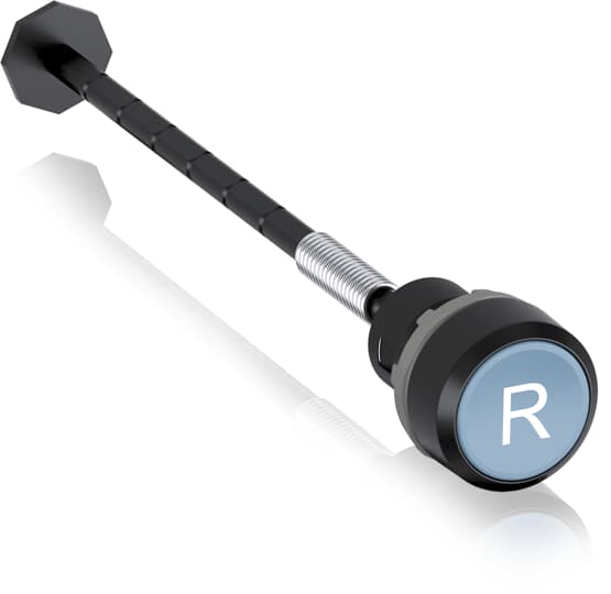 ABB KPR3 Series Blue Momentary Push Button Head, 22.5mm Cutout, IP66