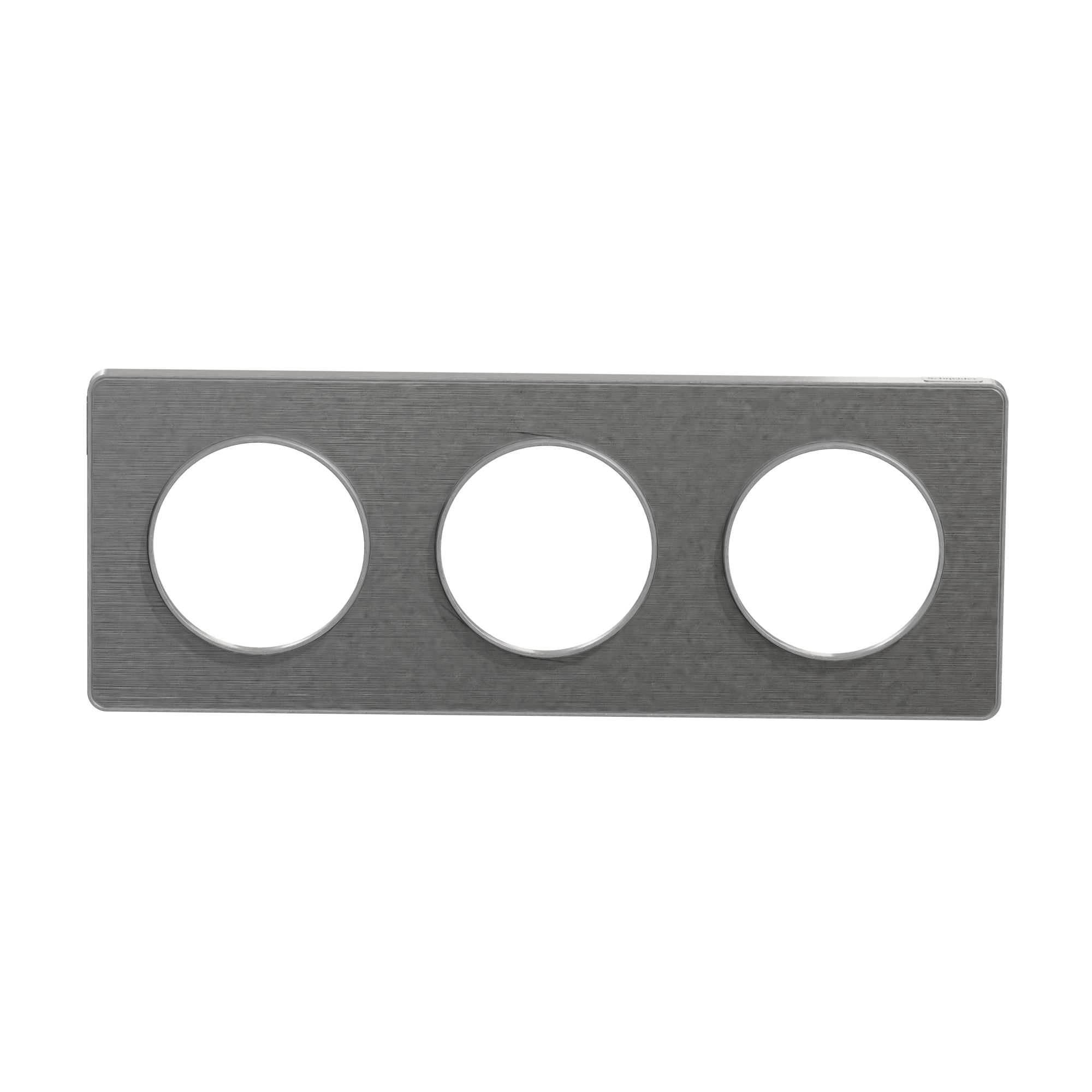Schneider Electric Grey, 3 Gang, Odace