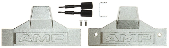 TE Connectivity AMPLIMITE .050 Series Zinc D Sub Backshell, 100 Way