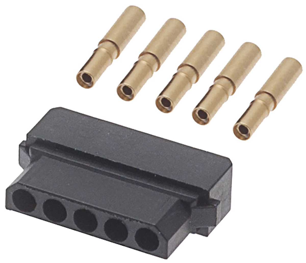 HARWIN Datamate Connector Kit Containing 5 way SIL Female Shell, Crimps