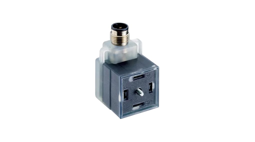 Lumberg Automation VAD 2P + PE, Plug Solenoid Valve Connector with Indicator Light, 32 V Voltage