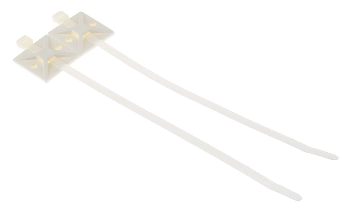 HellermannTyton Cable Tie, Assembly, 200mm x 5.4 mm, Natural Nylon, Pk-50