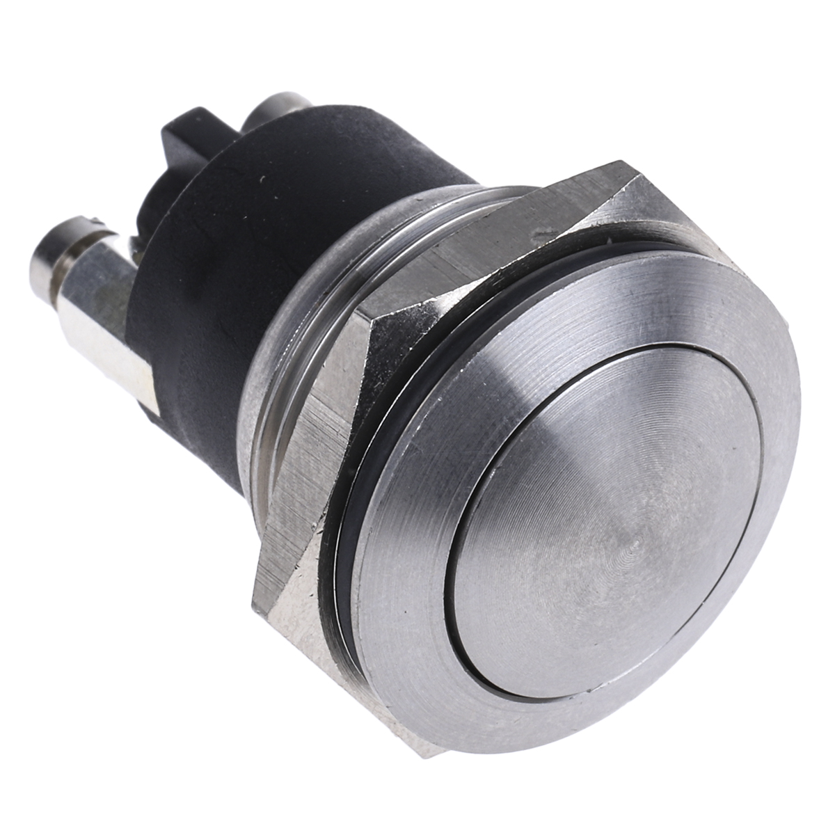 Bulgin MP0037 Series Push Button Switch, Momentary, Panel Mount, 19.2mm Cutout, SPST, 50V ac/dc, IP68