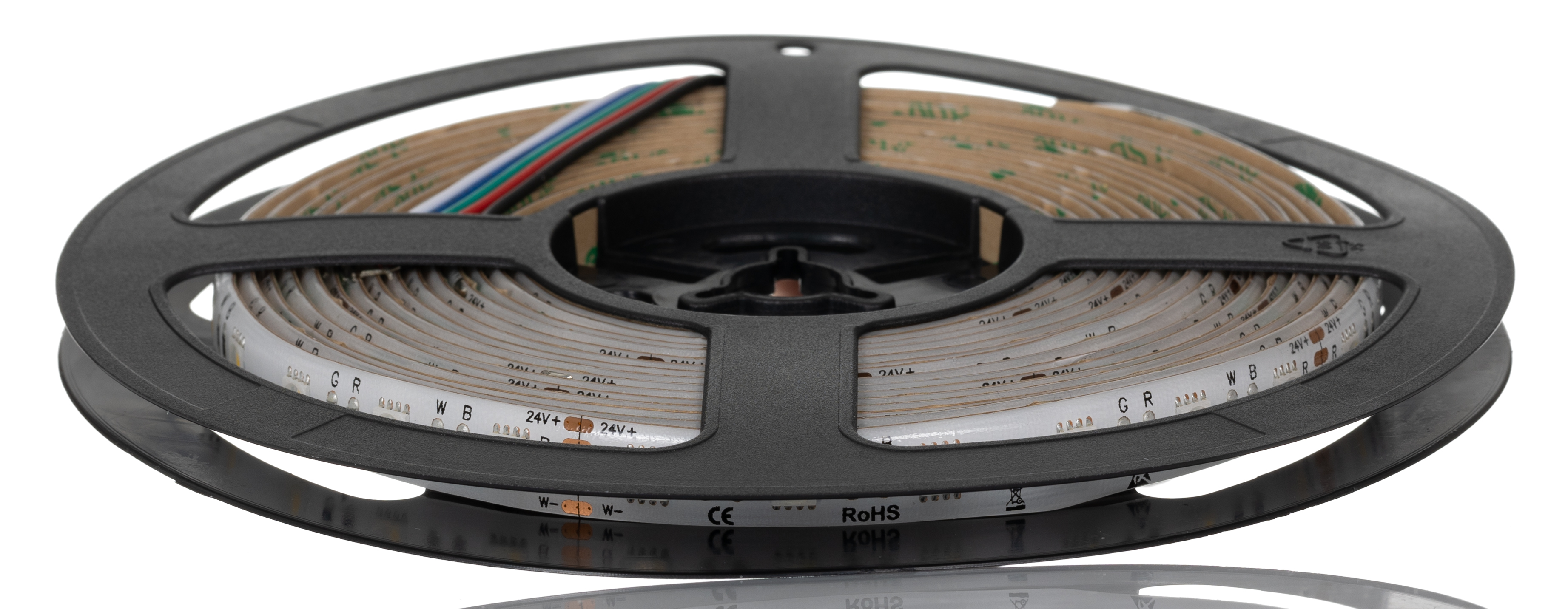 RS PRO 24V dc RGB LED Strip Light, 4000K Colour Temp, 5m Length