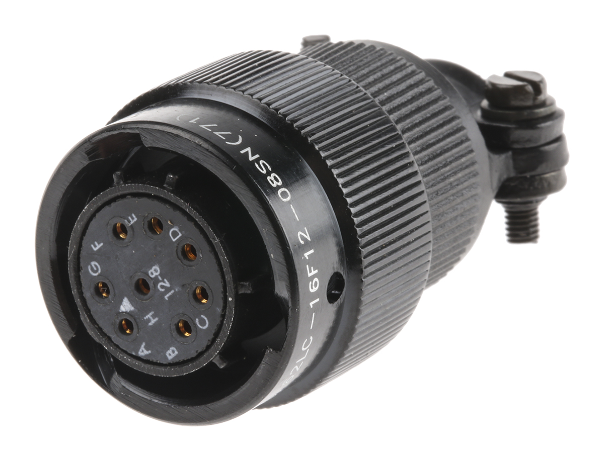 Amphenol Limited, 62LC, Copper 8 Way Cable Mount MIL Spec Circular Connector, Socket Contacts,Shell Size 12, Bayonet
