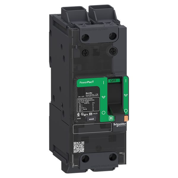 Schneider Electric, PowerPact Circuit breaker 2P 50A, Breaking Capacity 18 kA, Clip-On
