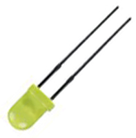 Kingbright2.5 V Yellow LED 4 mm Through Hole, L-43YD