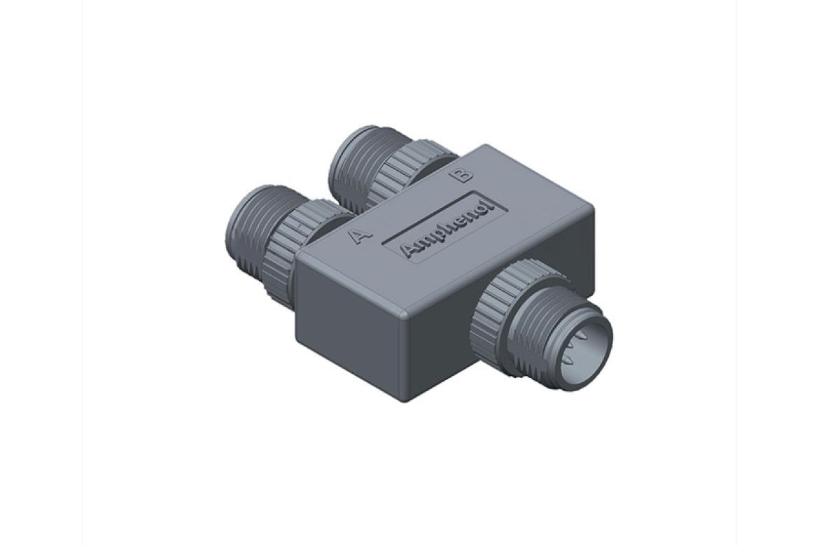 Amphenol Industrial Industrial Circular Connector, 5 Contacts, Threaded, Plug, Male, IP68, M Series
