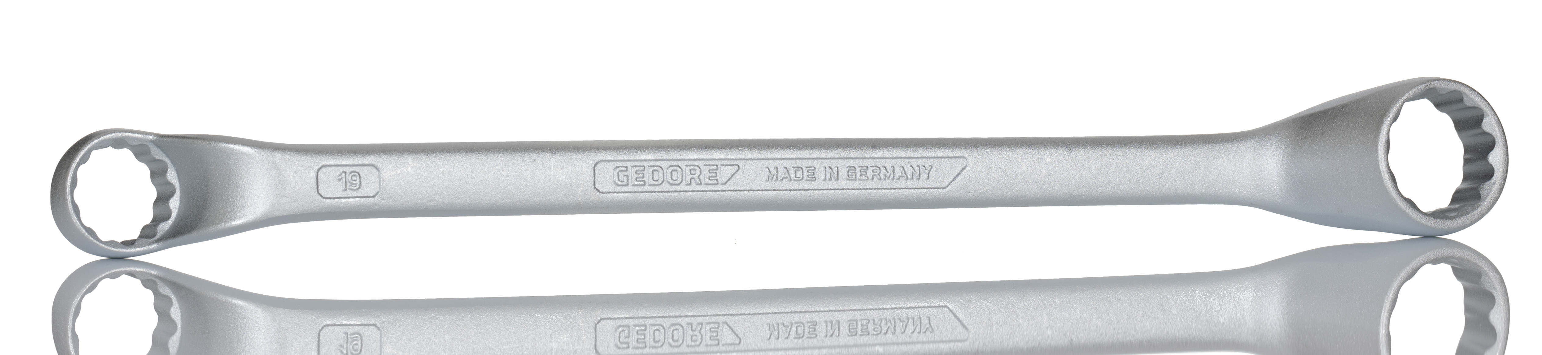 Gedore 2 Series Offset Ring Spanner, 19mm, Metric, Double Ended, 305 mm Overall