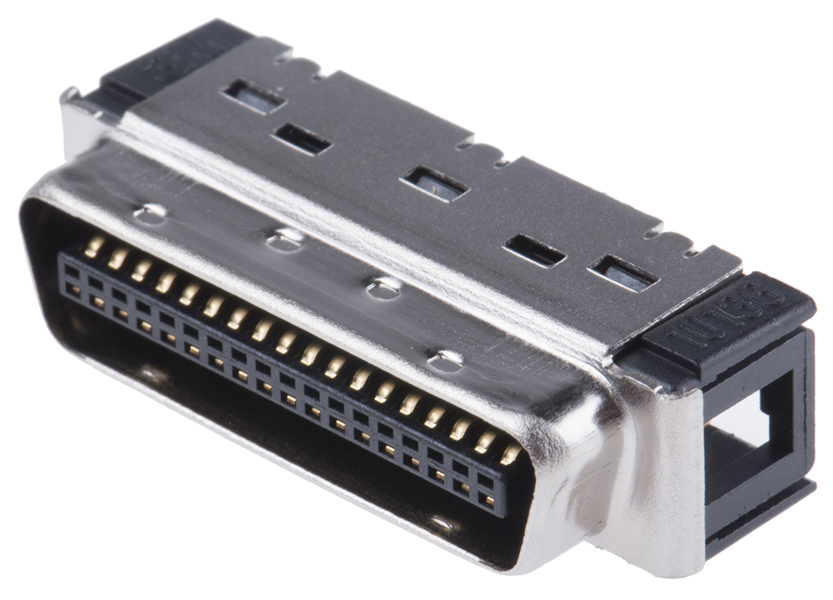 3M 101 36 Way Cable Mount D-sub Connector Plug, 1.27mm Pitch