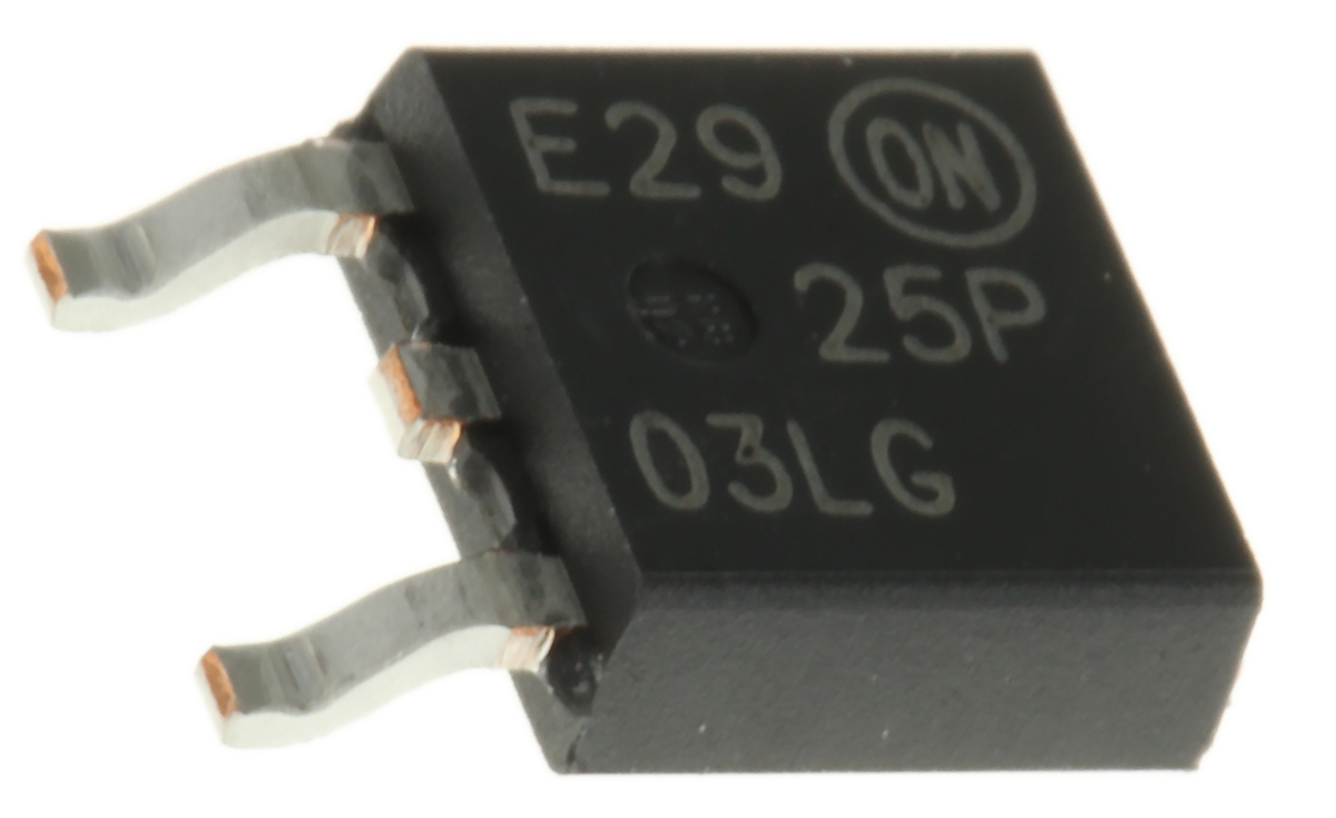 onsemi NTD25P03L Type P-Channel MOSFET, 25 A, 30 V Enhancement, 3-Pin TO-252