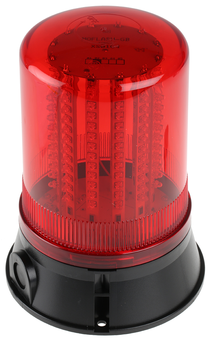Moflash LED401 Series Red Multiple Effect Beacon, 24 V dc, Surface Mount, LED Bulb, IP65