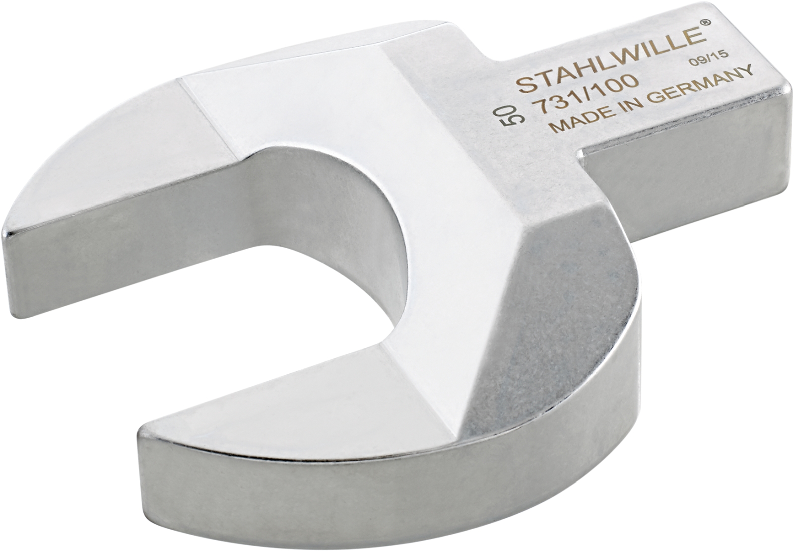 STAHLWILLE 731/100 Series Open Ended Insert Insertion Wrench, 46 mm, 22 x 28mm Insert, Chrome Plated Finish
