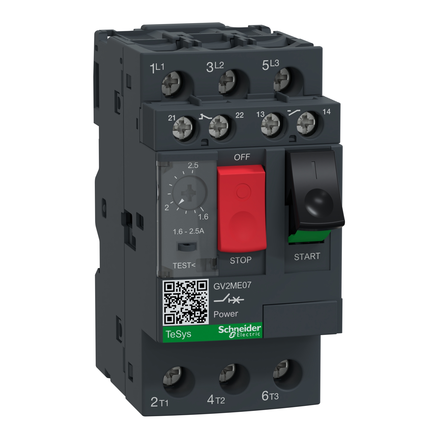 Schneider Electric 1.6 → 2.5 A TeSys Motor Protection Circuit Breaker, 690 V