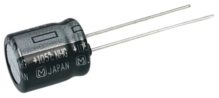 Panasonic 1000μF Aluminium Electrolytic Capacitor 6.3V dc, Radial, Through Hole - ECA0JHG102
