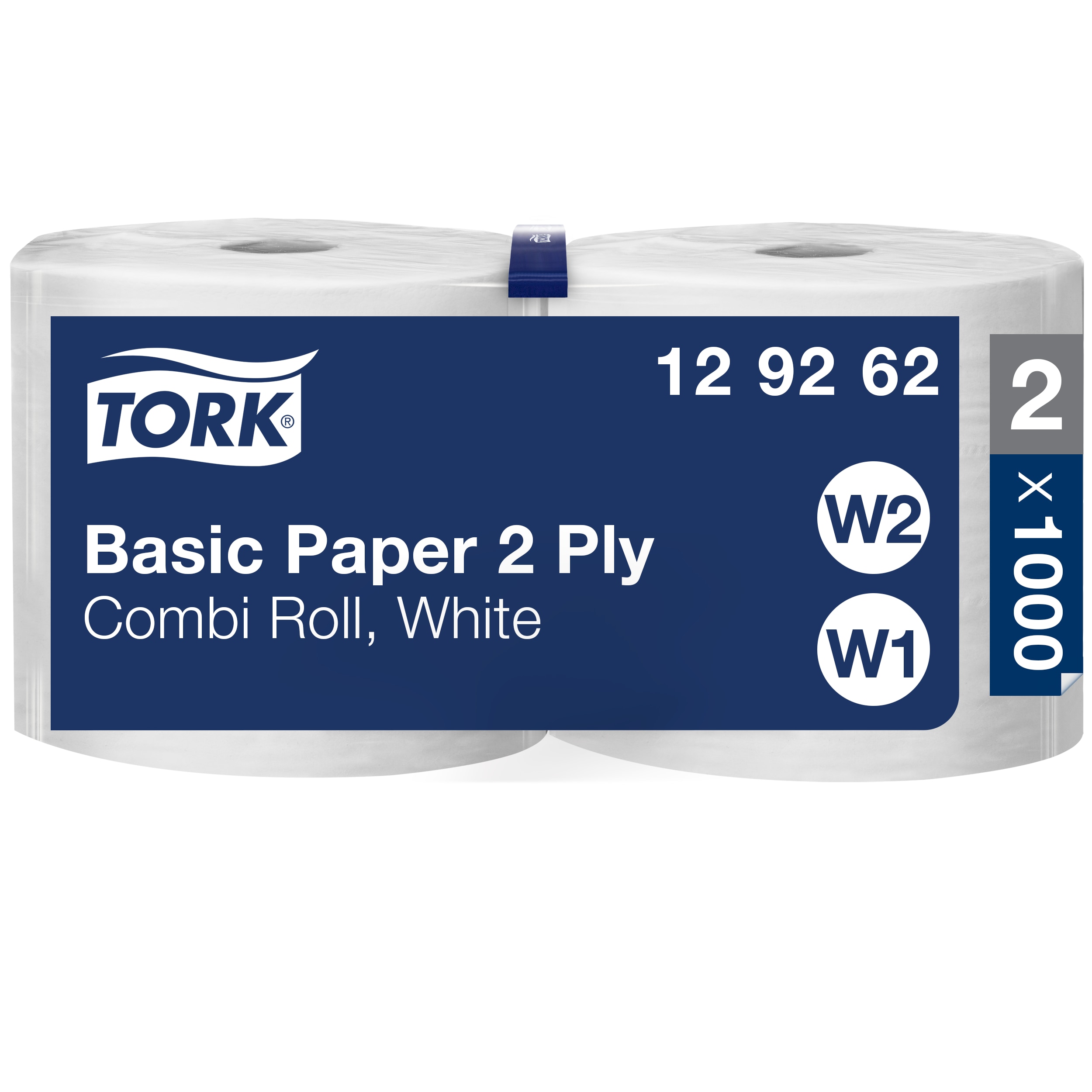 Tork Tork Basic Paper 2 Ply Rolled White Paper Towel, 340 m x 235mm, 2-Ply, 971 Sheets