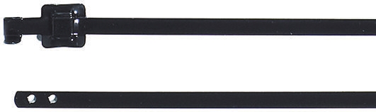 HellermannTyton Cable Tie, Releasable, 430mm x 10.26 mm, Black Polyester Coated Stainless Steel, Pk-100