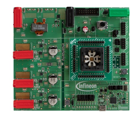 Infineon TLE987X EVALB-VQFN 3-Phase Motor Drive for UART, MOSFETS, B6-Bridge for BLDC Motor Drive for 3-Phase